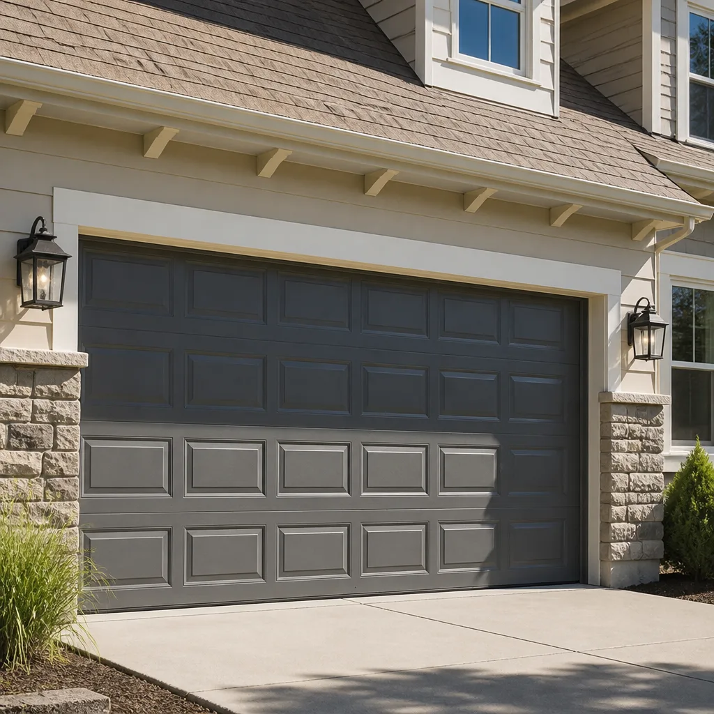 Raised-panel steel